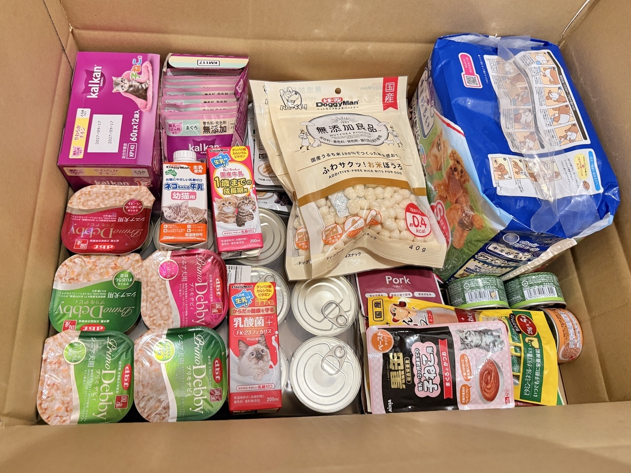 ペット 支援物資